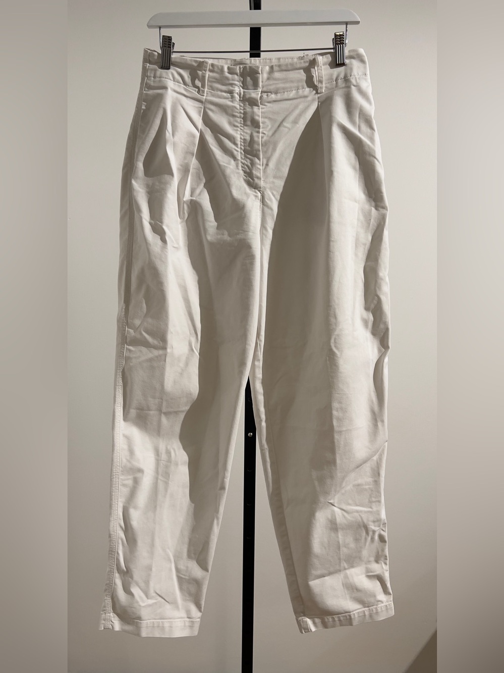 Wilfred Free Women's Size 8 White Day Off Pants Pleated Cotton Trousers